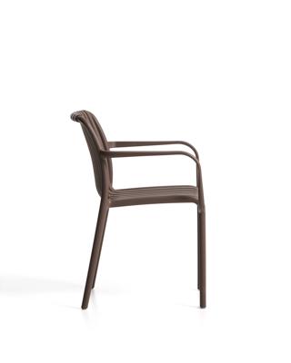 Стул La Forma (ех Julia Grup) Уличный стул Isabellini из пластика коричневого цвета арт. 482251