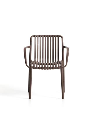 Стул La Forma (ех Julia Grup) Уличный стул Isabellini из пластика коричневого цвета арт. 482251