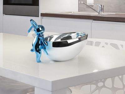 Статуэтка Schuller Cuenco Rabbit Декоративная фигура синий/серебряный арт. 465799