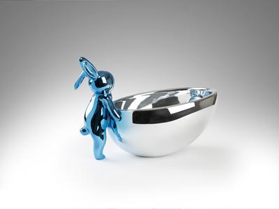 Статуэтка Schuller Cuenco Rabbit Декоративная фигура синий/серебряный арт. 465799