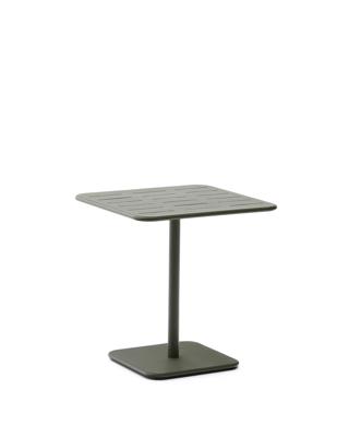Стол La Forma (ех Julia Grup) Уличный стол Brai из зеленой оцинкованной стали 70 x 70 см арт. 262251