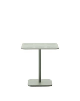 Стол La Forma (ех Julia Grup) Уличный стол Brai из оцинкованной стали бирюзового цвета 70 x 70 см арт. 262361