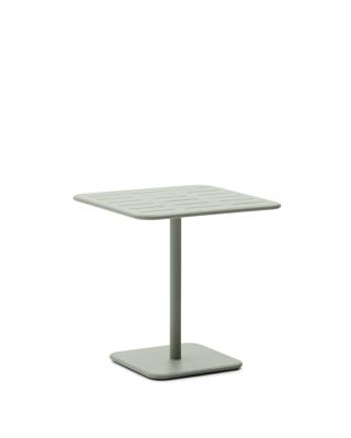 Стол La Forma (ех Julia Grup) Уличный стол Brai из оцинкованной стали бирюзового цвета 70 x 70 см арт. 262361