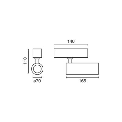 Потолочный светильник Faro Потолочный светильник NESO HOLE-20W 3000K 36 GRADOS белый DALI арт. 194200