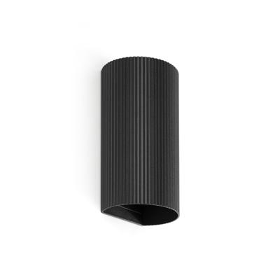 Бра Faro Настенный светильник SOLE круглый черный с рифлением 2xGU10 арт. 220743