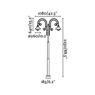 Фонарь Faro Фонарный столб Nautica L2 арт. 009075