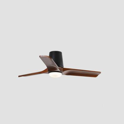 Вентилятор  Faro Потолочный вентилятор HEYWOOD TUB S Ш900mm черный/орех 3P LED 10W CCT арт. 220197