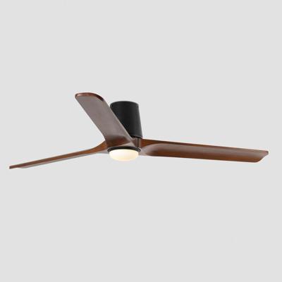 Вентилятор  Faro Потолочный вентилятор HEYWOOD TUB L Ш1320mm черный/орех 3P LED 10W CCT арт. 220221