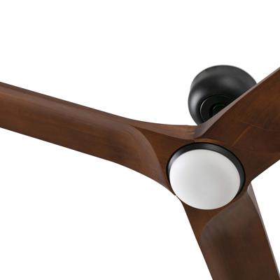 Вентилятор  Faro Вентилятор HEYWOOD S Ш900mm черный / темное дерево 3P LED 10W CCT арт. 183321