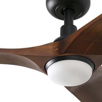 Вентилятор  Faro Вентилятор HEYWOOD S Ш900mm черный / темное дерево 3P LED 10W CCT арт. 183321