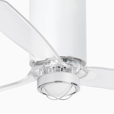 Вентилятор  Faro Потолочный вентилятор Mini Tube Fan LED мат. белый/прозрачный 128 см арт. 104109