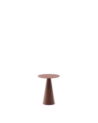 Столик La Forma (ех Julia Grup) Журнальный столик Wilshire из стекла и стали терракотовый Ø30cm арт. 253555