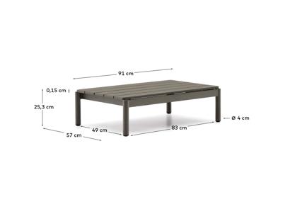 Столик La Forma (ех Julia Grup) Журнальный столик Sorells из зеленого алюминия 57 x 91 см арт. 251406