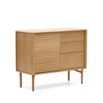 Сервант La Forma (ех Julia Grup) Lenon Сервант с 1 дверцей и 3 ящиками из шпона дуба 105 x 84 см арт. 160927