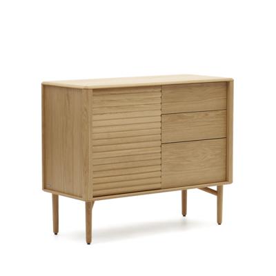 Сервант La Forma (ех Julia Grup) Lenon Сервант с 1 дверцей и 3 ящиками из шпона дуба 105 x 84 см арт. 160927
