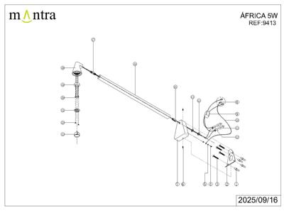Бра Mantra 9413 Настенный светильник MANTRA AFRICA арт. 497000