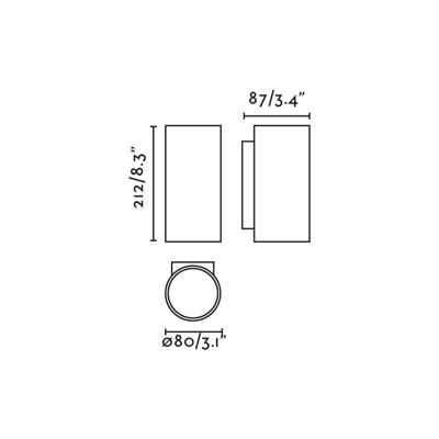 Бра Faro KOV 2L Настенный светильник круглый белый LED 2x6W 2700K 34°/14° арт. 184693