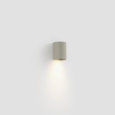 Бра Faro SOLE Серый круглый настенный светильник с рифлением арт. 220713