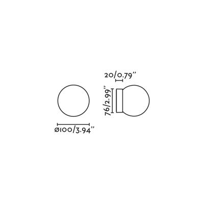 Бра Faro PING Белый настенный/потолочный светильник LED 7,8W 3000K IP44 арт. 184505