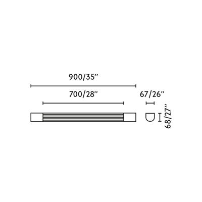 Бра Faro KIVA 900 Настенный светильник хром LED 14W 3000K арт. 220897