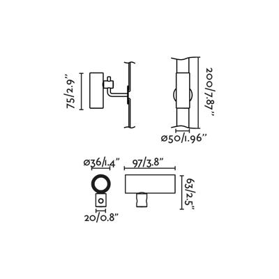 Абажур Faro Ландшафтный светильник CLAP черный LED 6W 3000K 38° 24V арт. 184801