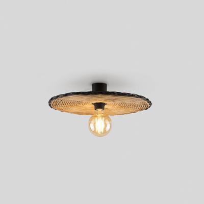 Бра Faro Настенный/потолочный светильник Costas 400 H70 черный/из ротанга арт. 152552