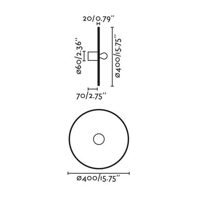 Бра Faro Настенный/потолочный светильник Costas 400 H70 черный/из ротанга арт. 152552