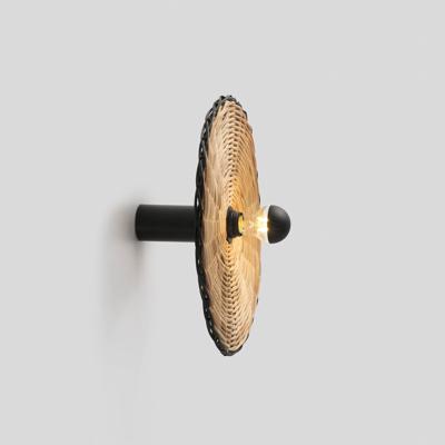 Бра Faro Costas 400 H140 Настенный/потолочный светильник черный/из ротанга арт. 152448