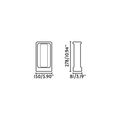 Светильник Faro Проблесковый маячок Totem 285 серый 2700K арт. 152569