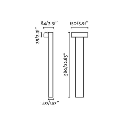 Светильник Faro Черная проблесковая лампа Balic H600 2700-3000-4000K арт. 152564