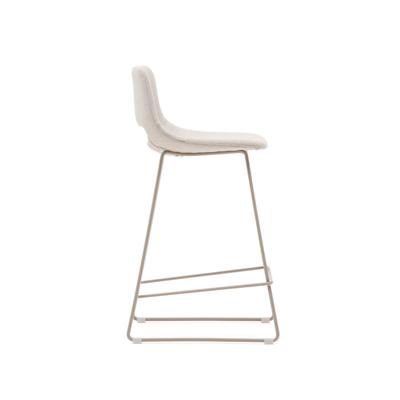 Стул полубарный La Forma (ех Julia Grup) Полубарный стул Zahara бежевого цвета со сталью бежевого цвета арт. 196407