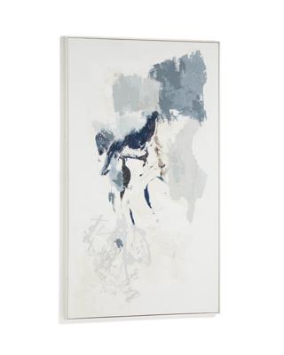 Постер La Forma (ех Julia Grup) Erale Абстрактная картина ручной работы в серо-синих тонах, размер 120 x 200 см арт. 481235
