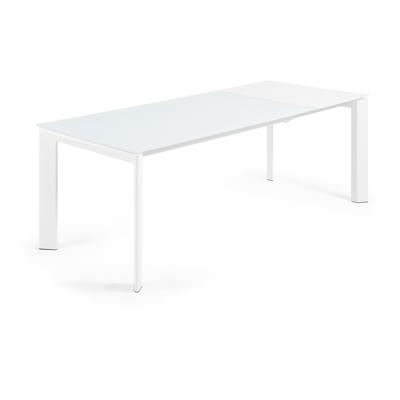 Стол La Forma (ех Julia Grup) ATTA Стол 160 (220) x90 белое стекло арт. 045454