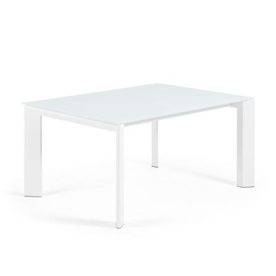 Стол La Forma (ех Julia Grup) ATTA Стол 160 (220) x90 белое стекло арт. 045454