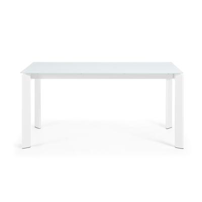Стол La Forma (ех Julia Grup) ATTA Стол 160 (220) x90 белое стекло арт. 045454