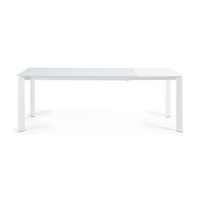 Стол La Forma (ех Julia Grup) ATTA Стол 160 (220) x90 белое стекло арт. 045454