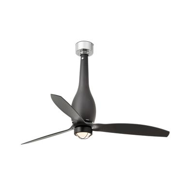 Вентилятор  Faro Матовый черный потолочный вентилятор Eterfan LED 128 см арт. 105618