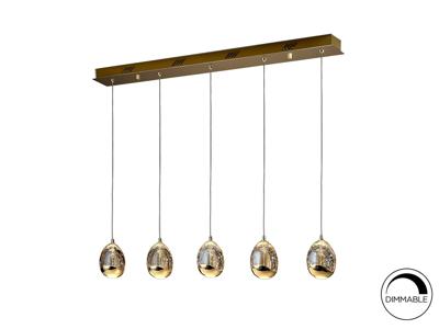 Подвесной светильник Schuller Подвесной светильник Rocio LED 5L золотой арт. 076841