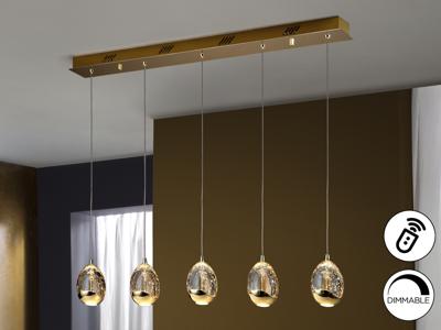 Подвесной светильник Schuller Подвесной светильник Rocio 5L золотой DIMMABLE арт. 085127