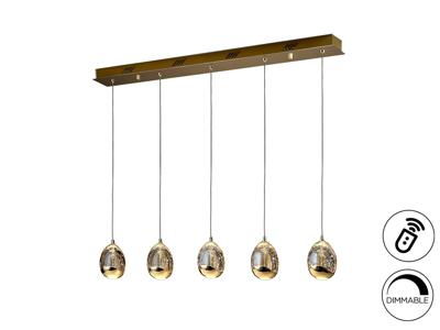Подвесной светильник Schuller Подвесной светильник Rocio 5L золотой DIMMABLE арт. 085127