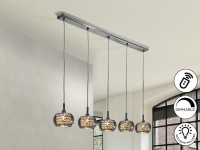 Подвесной светильник Schuller Подвесной светильник Arian 5L DIMABLE арт. 086170