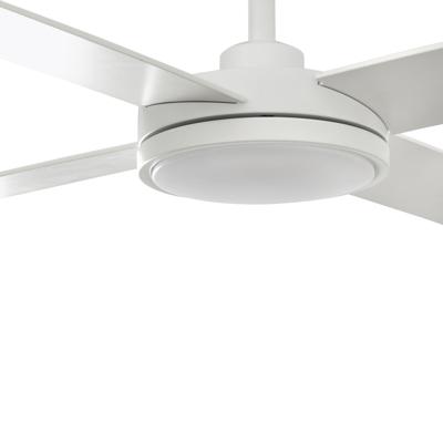 Вентилятор  Faro Потолочный вентилятор SAINT Ш1320MM белый 4 PALAS белый 24W CCT арт. 183463