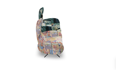 Кресло Fama Кресло-реклайнер Mondrian Con Motor L-48, Base - Antracith Grey, ткань Mediterraneo S.6 арт. 434607