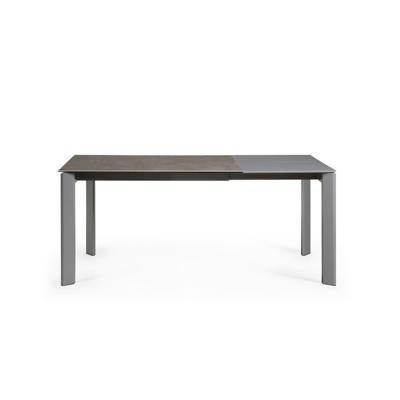 Стол La Forma (ех Julia Grup) Стол Atta 120 (180) x80 антрацит керамика Vulcano Ash арт. 052297