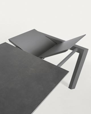 Стол La Forma (ех Julia Grup) Стол Atta 140 (200) x90 антрацит керамика арт. 053287