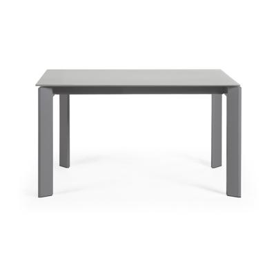 Стол La Forma (ех Julia Grup) Стол Atta 140 (200) x90 темно-серый, стекло арт. 051228