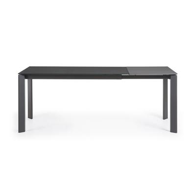 Стол La Forma (ех Julia Grup) Стол Atta 140 (200) x90 темно-серый, стекло арт. 051228