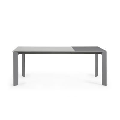 Стол La Forma (ех Julia Grup) Стол Atta 140 (200) x90 темно-серый, стекло арт. 051228