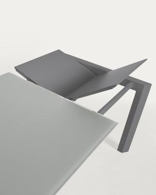 Стол La Forma (ех Julia Grup) Стол Atta 140 (200) x90 темно-серый, стекло арт. 051228
