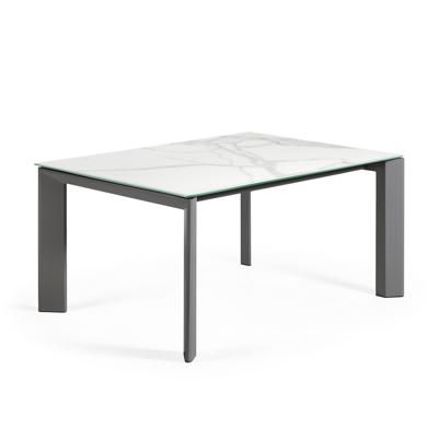 Стол La Forma (ех Julia Grup) Стол Atta 160 (220) x90 антрацит, керамика арт. 051240